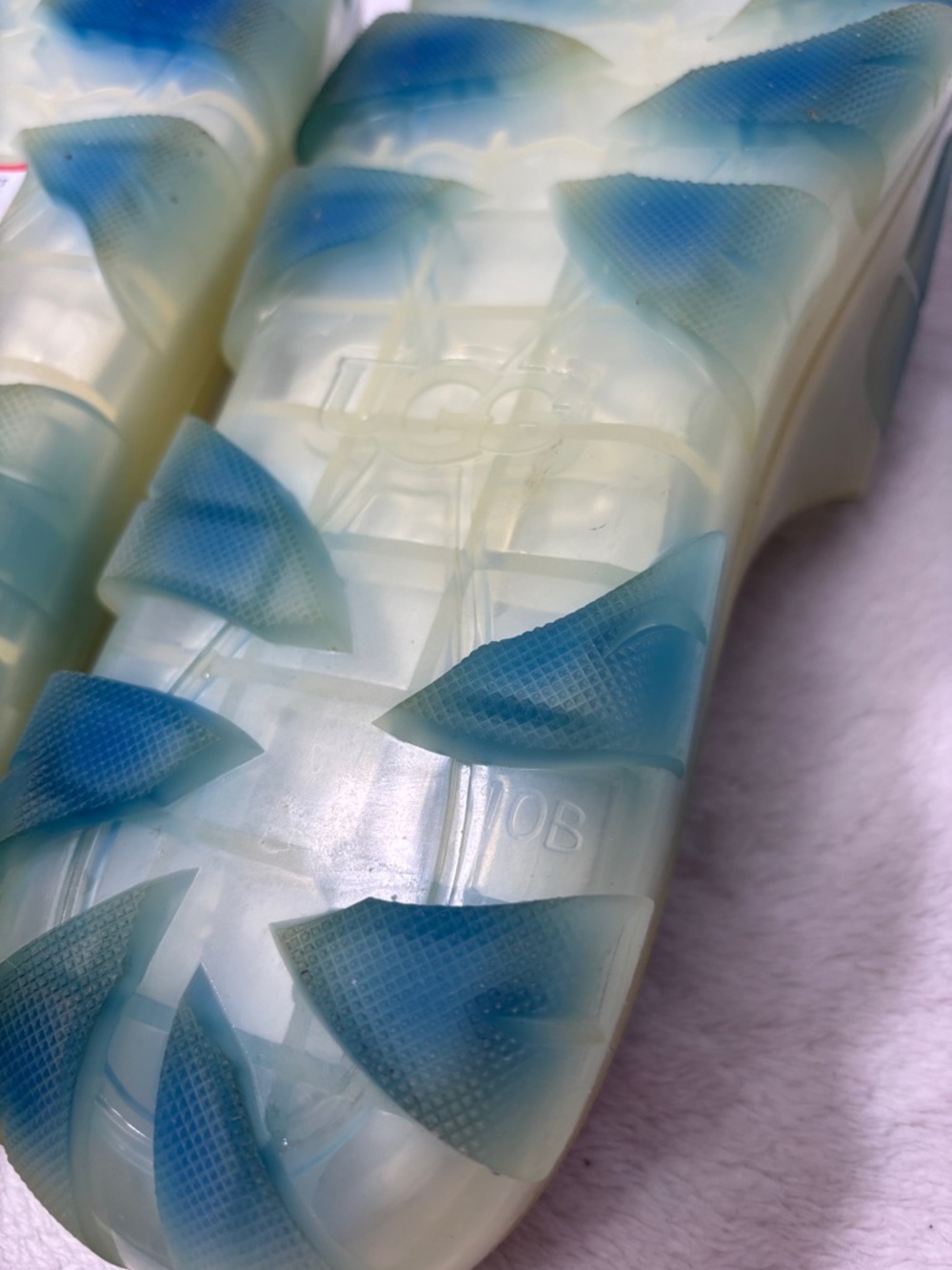 UGG Jella Clear Watercolor Slide, Cloudy Sky Sandals size 10B - Picture 12 of 13
